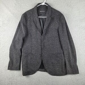 John Varvatos Collection Hook And Eye Jacket  Men 50 Made In Italy  Heather Gray